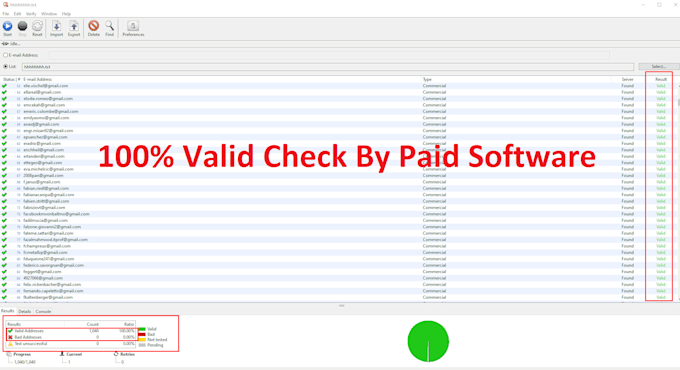 collect active and valid niche targeted email list