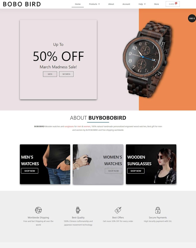design responsive wordpress woocommerce website