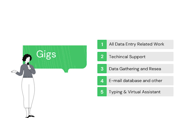 providing dataentry, data analysis,gathering, converting,