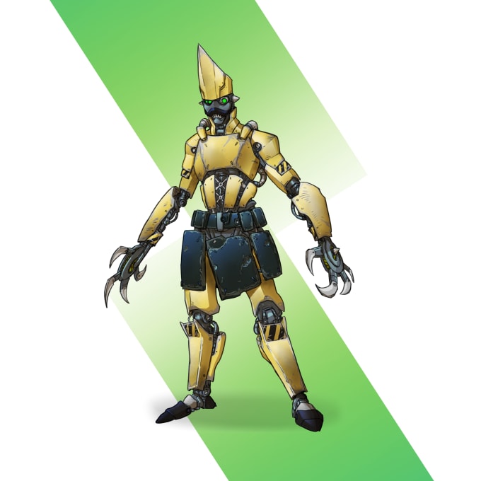 draw your robot, mecha or futuristic concept characters