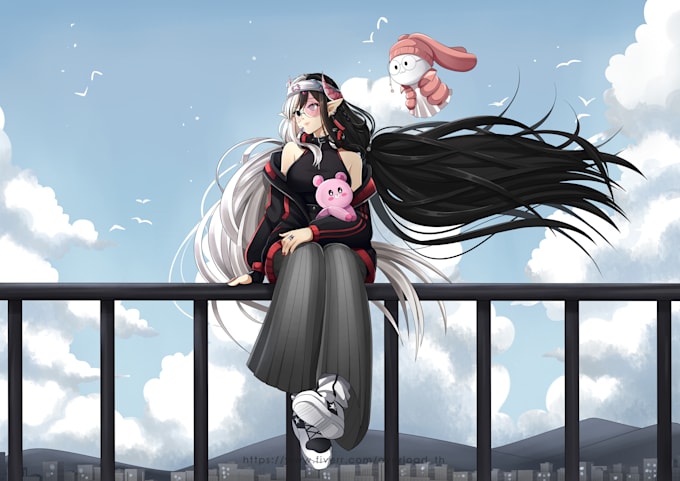draw beautiful anime art illustration
