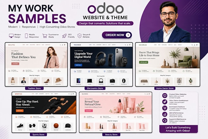 develop, customize and fix your odoo website, erp and ecommerce