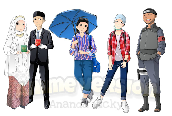 Draw You In Anime Version By Anandavicky Fiverr