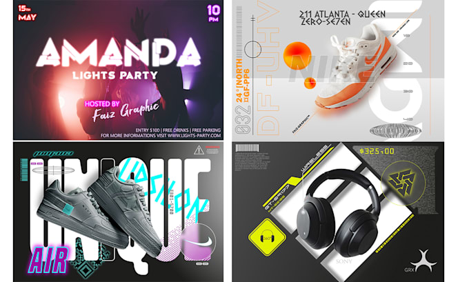 do professional eye catching flyer, poster or banner design