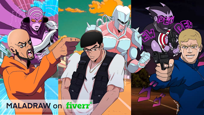 draw you in jojo style
