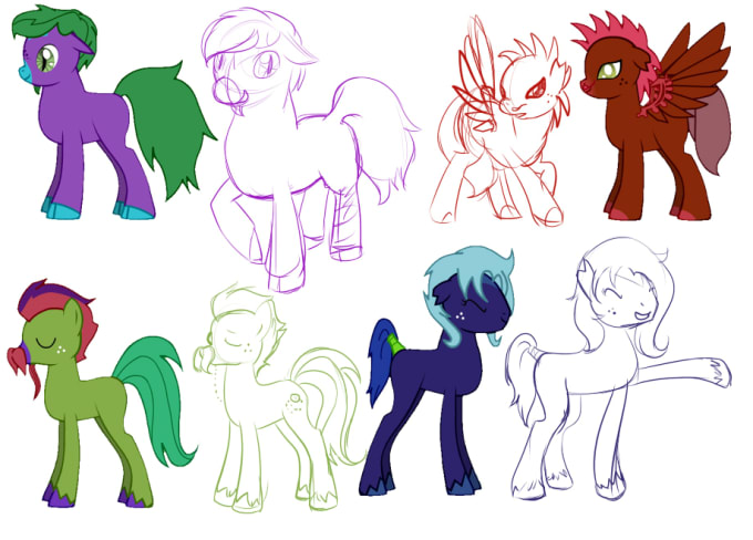 Sketch You A My Little Pony Oc Or Ponysona By Sketchpriest Fiverr Sadly, i don't seem to have in common with him as much as erythema (his twin sis) these days. sketch you a my little pony oc or