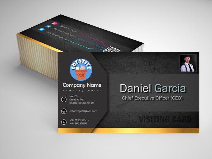 design modern visiting card and  professional business cards