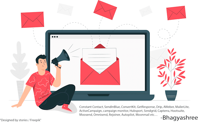 setup a creative and responsive email template for you