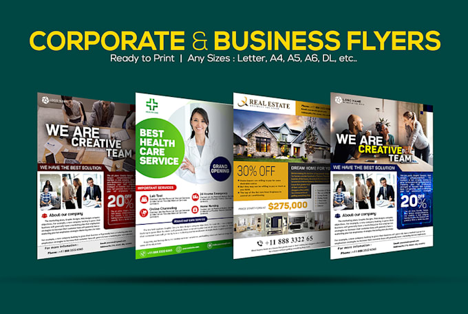 do an awesome professional business flyer design in 24 hours