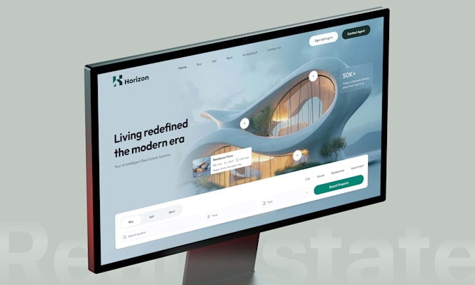create a modern website ui ux design in figma