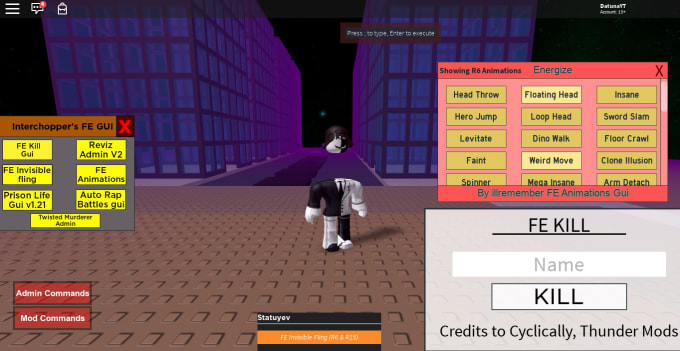 Create Any Kind Of Roblox Script Or Exploit By Interchopper