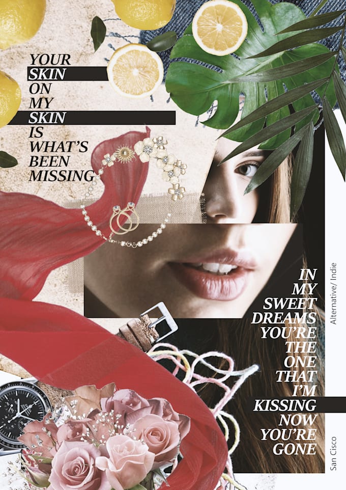 do digital collage art illustration