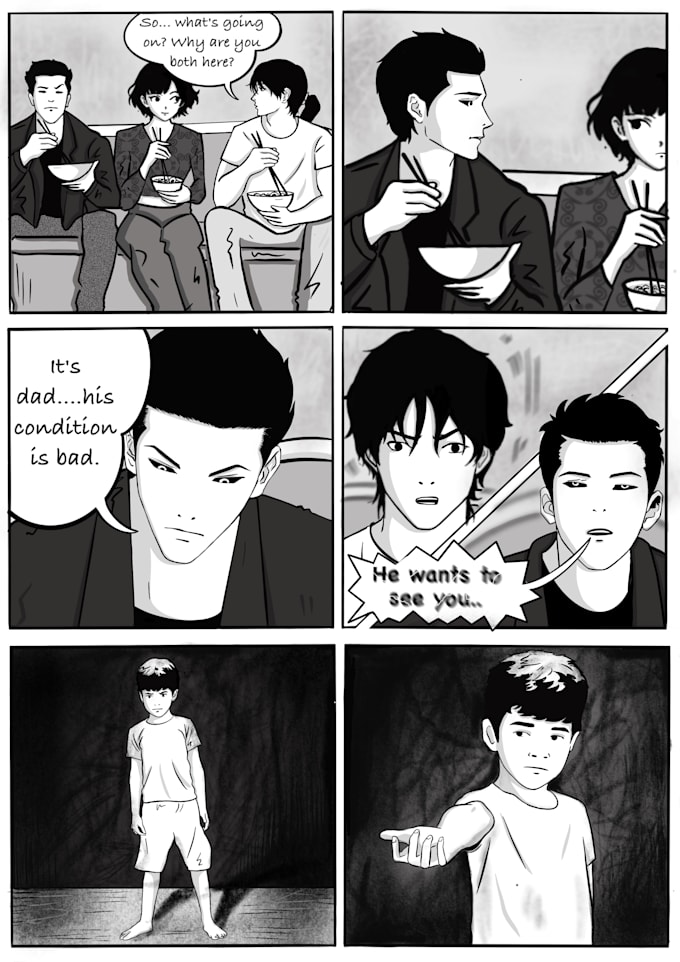 create beautiful comic,manga,children book illustrations