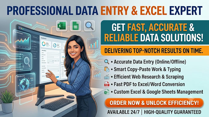do web research and data entry