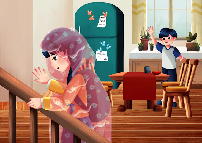 draw cute illustration for your children book