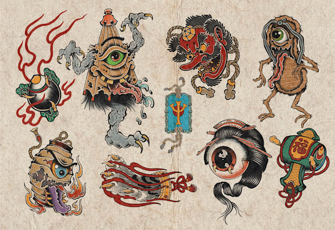 make a traditional japanese irezumi tattoo