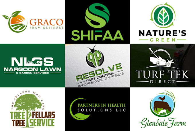 do create agriculture lawn care environmental landscape logo