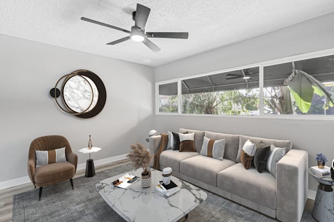 do virtual staging and retouching for better sale