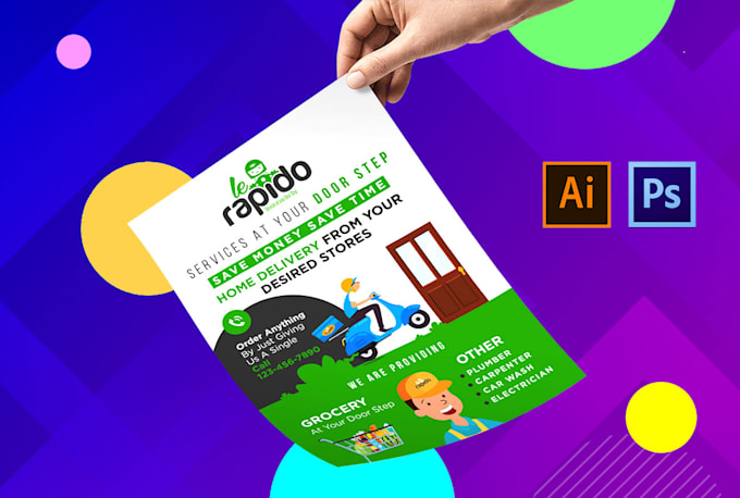 design professional flyer, brochure, poster, card