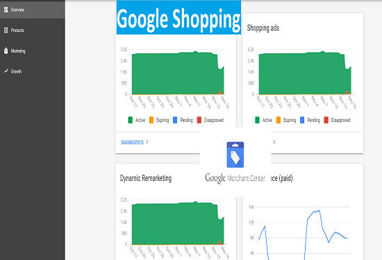 do complete google shopping and merchant center feed setup