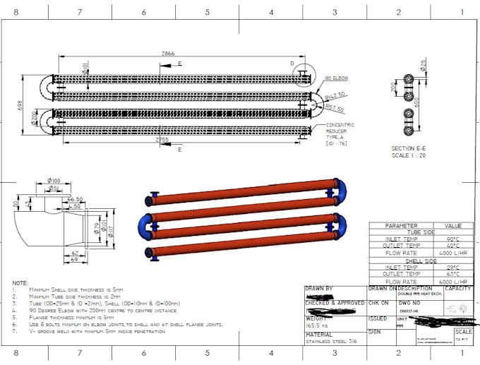 make 3d designs and technical 2d drawings in solidworks