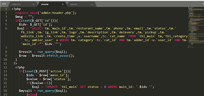 develop full PHP website