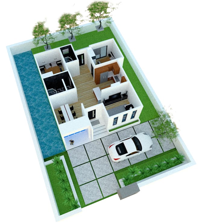 make a 3d floor plan,2d floor plan rendering