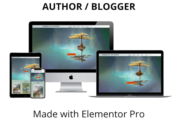 create a responsive author or blogger website in wordpress