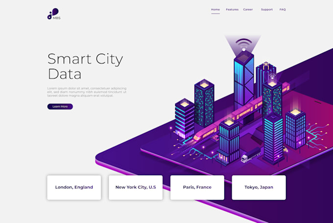 design classic and modern web pages or landing page