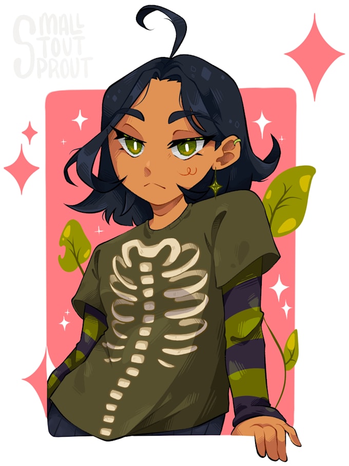 draw your full body character in color