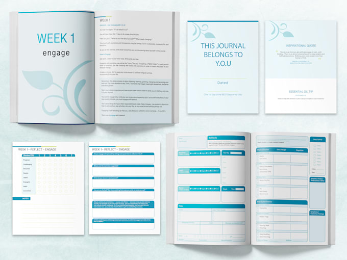 design professional printable planner or journal, devotional, motivational