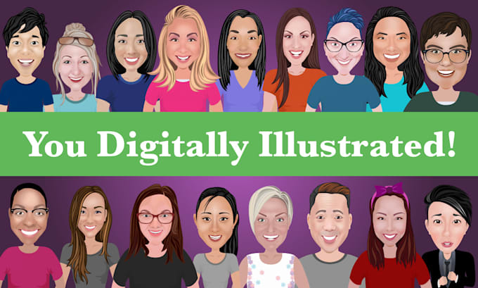 turn you into a vector avatar for you social media profile