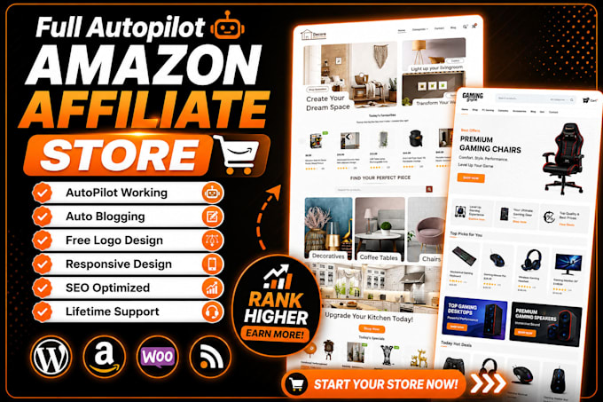 build amazon affiliate website autopilot store with autoblog