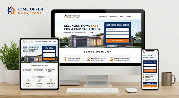 build a real estate investor landing page or website