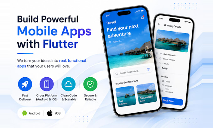 develop a flutterflow or flutter mobile app