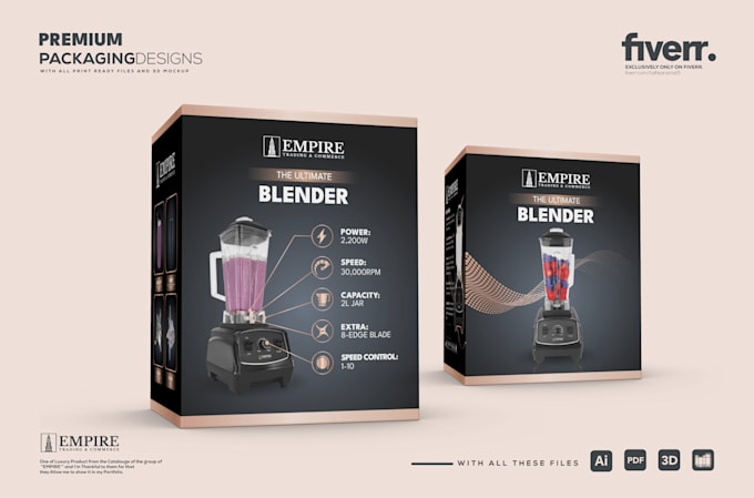 do product packaging box design and packaging design