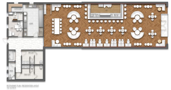 redraw floor plan, residence plan for real state agent
