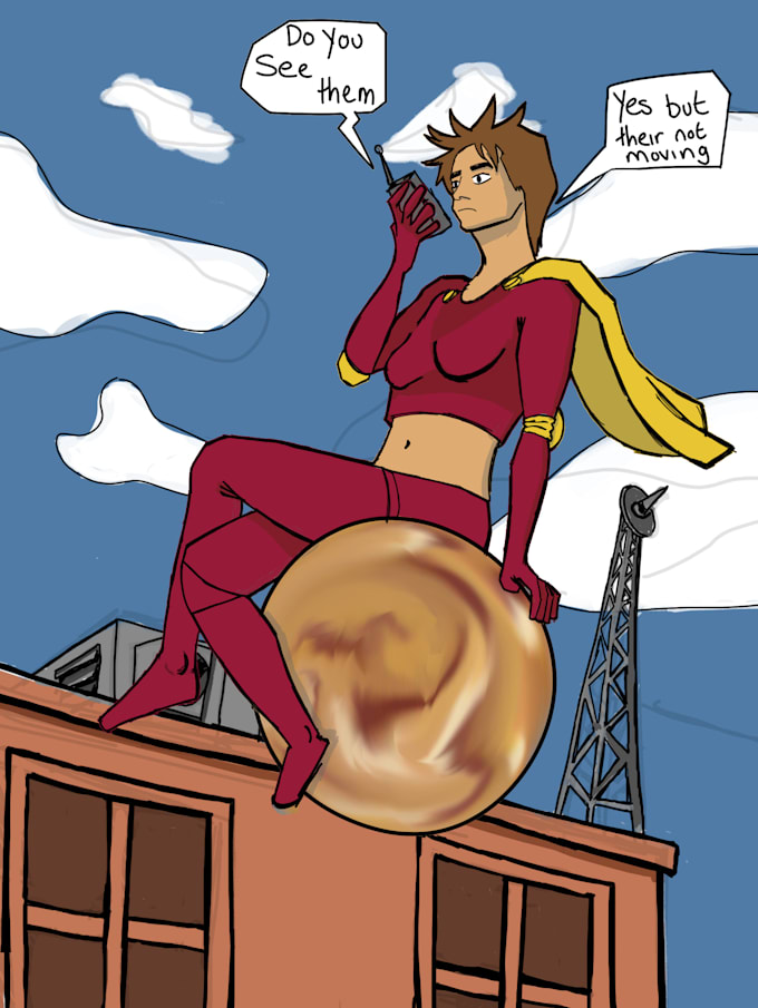 draw a cartoon character design based on your description