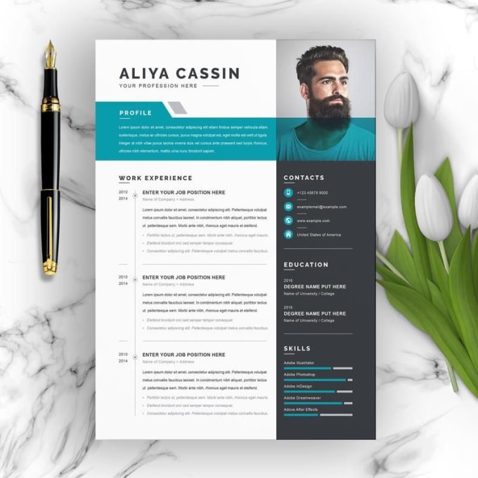 Create for you an awesome cv on html and css within 2 day by Faiza ...