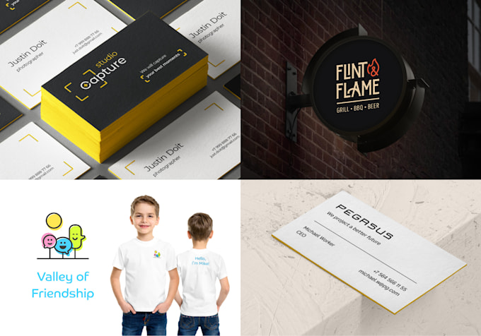 made simple and clean logo for you quickly