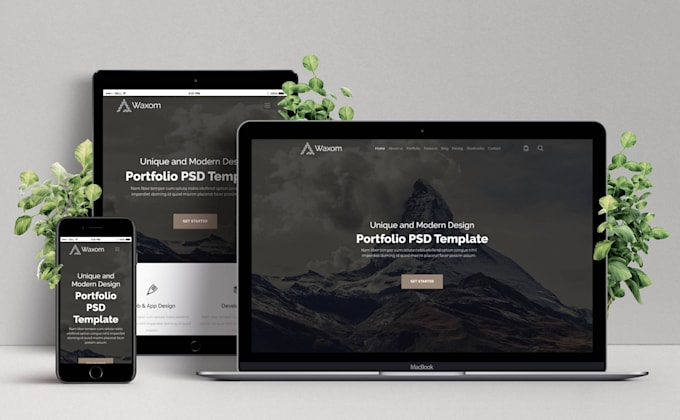 Convert psd to html css responsive professionally website by ...