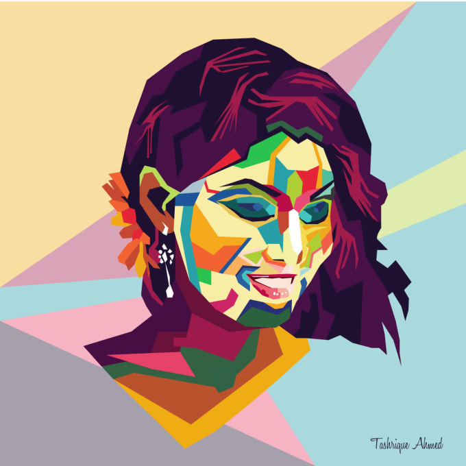 Do a wpap art of your face by Tashriqueahmed | Fiverr