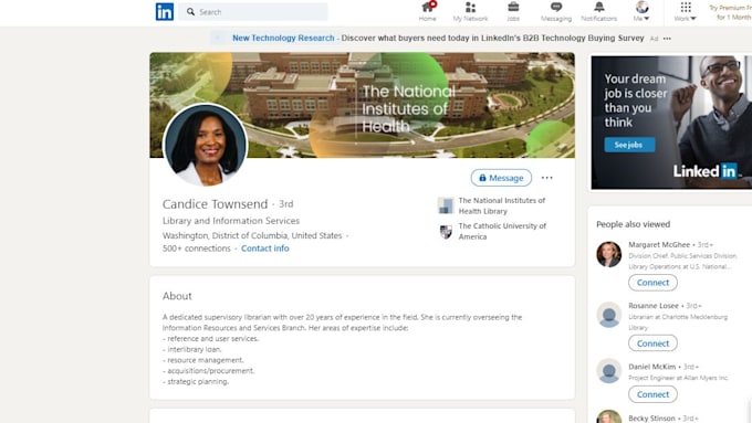 create or optimize your linkedin profile