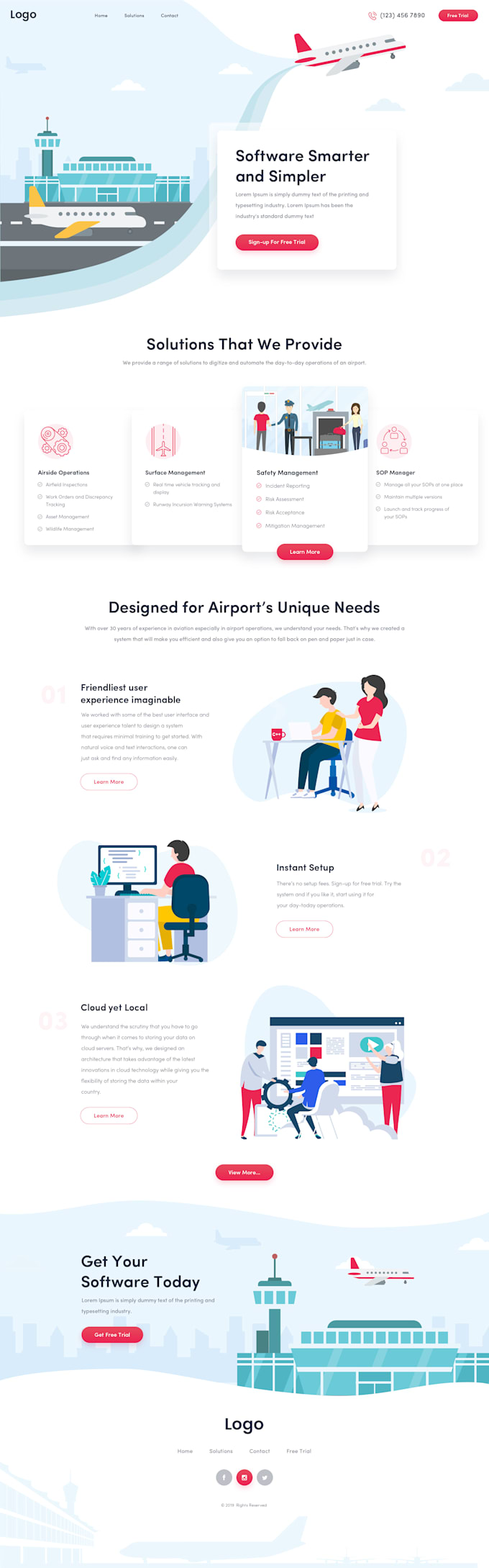 create a landing page for air ticket booking