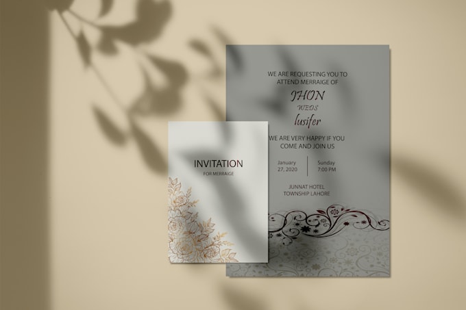 design attractive greeting or invitation cards
