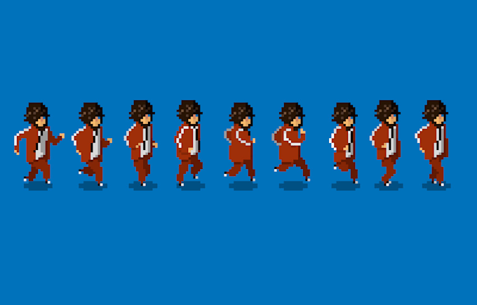 Make a simple animated pixel character for you by Petemarshall180 | Fiverr