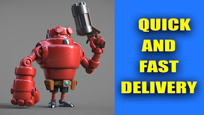 do 3d cartoon,objects models,products etc for 3d print