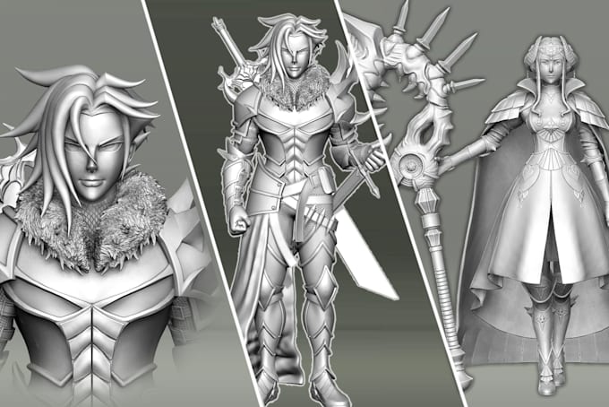 make 3d anime style, manga 3d character model