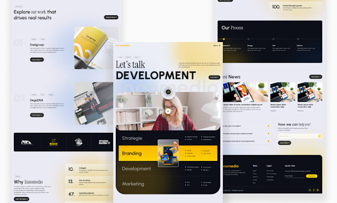design a modern figma landing page ui ux for saas website