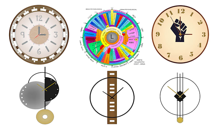 design custom wall clock in 2d and 3d cad